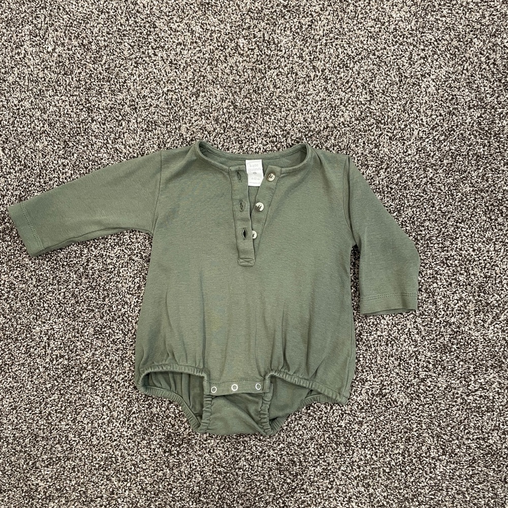 Green Kate Quinn long sleeve bodysuit